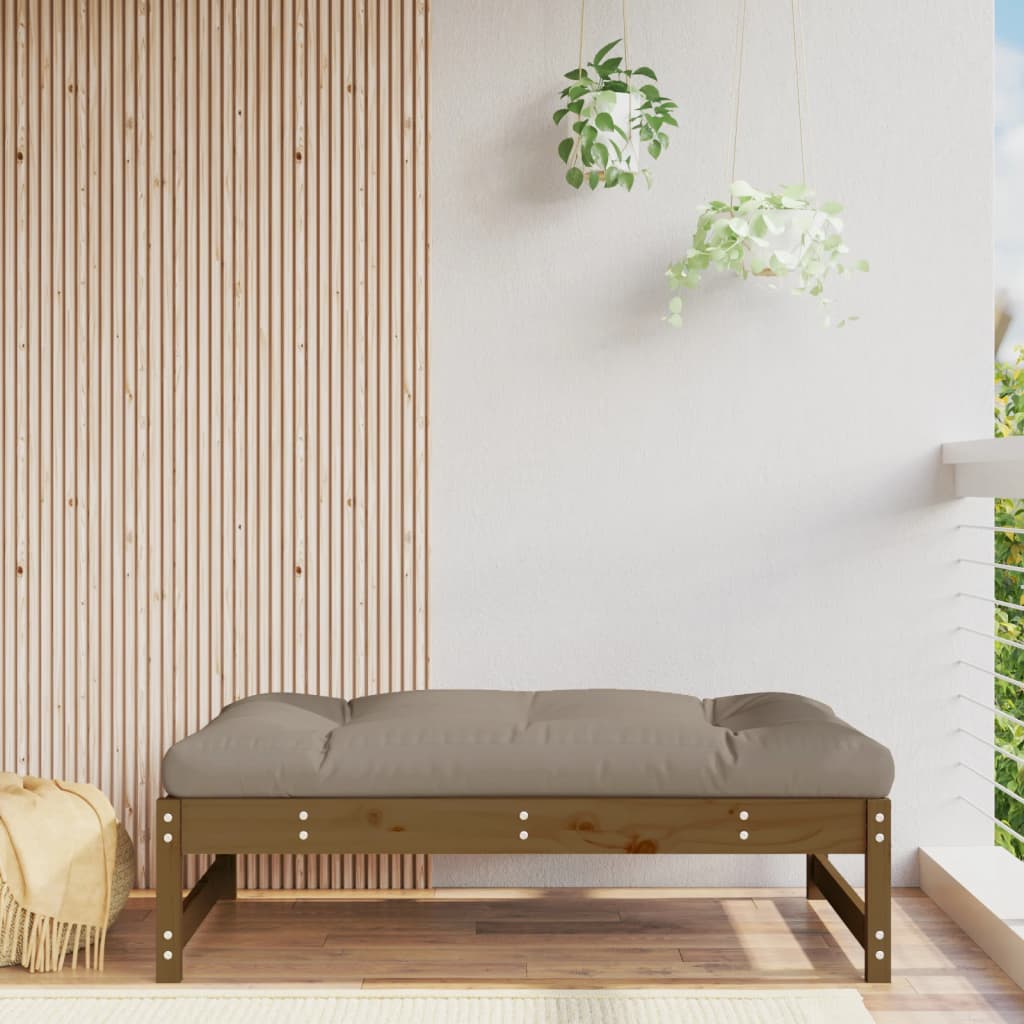 Gartenhocker Honigbraun 120x80 Kiefer Massivholz