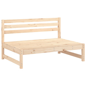 vidaXL Canapés centraux de jardin 2 pcs 120x80 cm Bois de pin massif