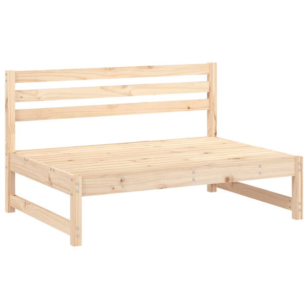 vidaXL Canapés centraux de jardin 2 pcs 120x80 cm Bois de pin massif