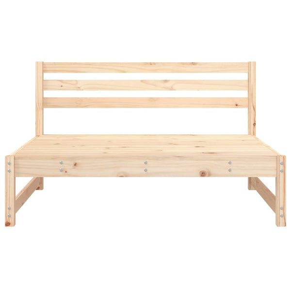 vidaXL Canapés centraux de jardin 2 pcs 120x80 cm Bois de pin massif