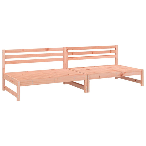 vidaXL Canapés centraux de jardin 2 pcs 120x80 cm Bois de douglas massif