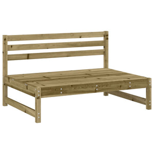 vidaXL Canapés centraux de jardin 2 pcs 120x80 cm Bois de pin imprégné