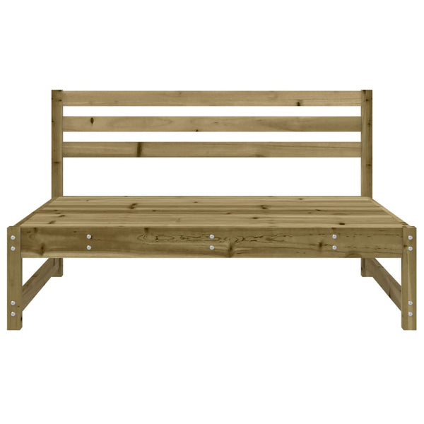 vidaXL Canapés centraux de jardin 2 pcs 120x80 cm Bois de pin imprégné