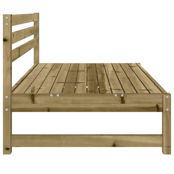 vidaXL Canapés centraux de jardin 2 pcs 120x80 cm Bois de pin imprégné