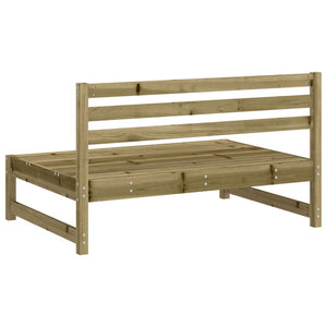 vidaXL Canapés centraux de jardin 2 pcs 120x80 cm Bois de pin imprégné