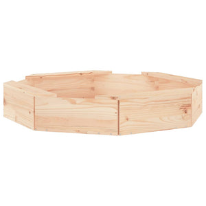 Achteckiger Sandkasten mit Sitzen aus Kiefernholz