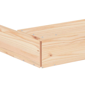 Achteckiger Sandkasten mit Sitzen aus Kiefernholz