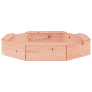Achteckiger Sandkasten mit Sitzen aus Douglasienholz