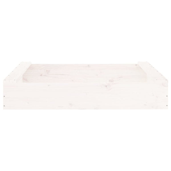 Quadratischer Sandkasten mit Sitzen, Kiefer Massivholz