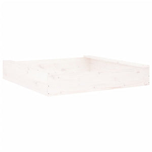 Quadratischer Sandkasten mit Sitzen, Kiefer Massivholz