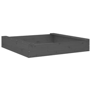 Quadratischer Sandkasten mit Sitzen aus Kiefernholz