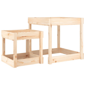 Sandspieltische 2er Set Kiefernholz