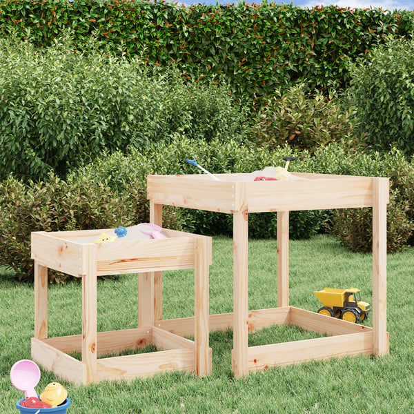 Sandspieltische 2er Set Kiefernholz