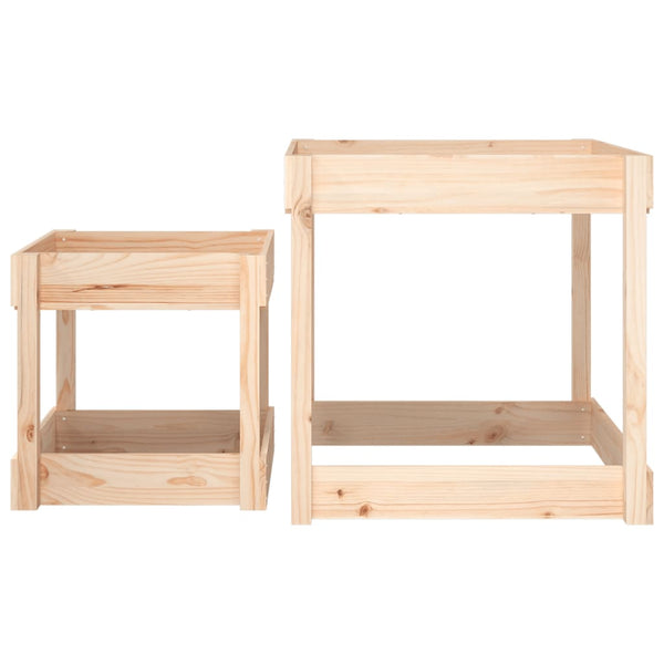Sandspieltische 2er Set Kiefernholz