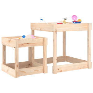 Sandspieltische 2er Set Kiefernholz