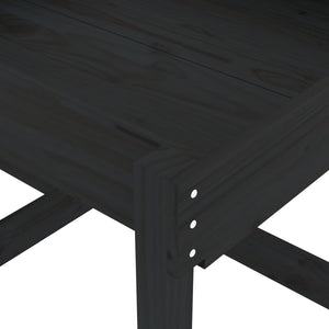 Sandtische 2er Set Kiefer Massivholz Schwarz