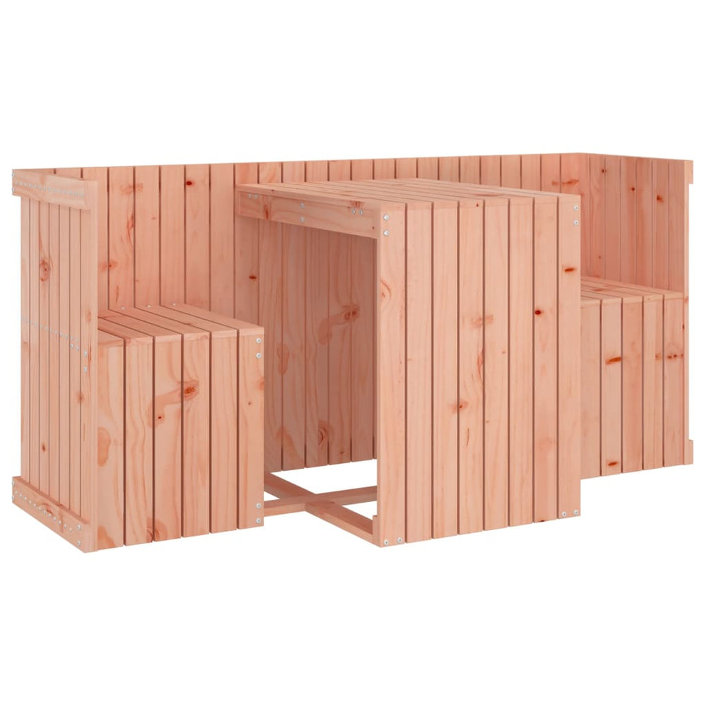 2-Sitzer Balkonmöbel-Set Douglasie Massivholz