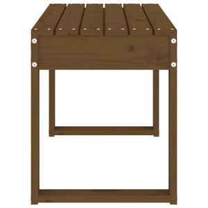Gartenbank Honigbraun Kiefer Massivholz 80cm