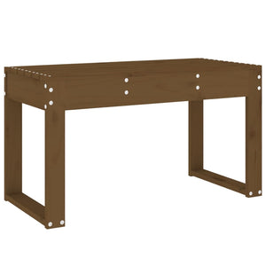 Gartenbank Honigbraun Kiefer Massivholz 80cm