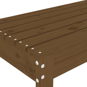 Gartenbank Honigbraun Kiefer Massivholz 80cm