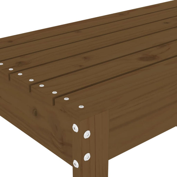 Gartenbank Honigbraun Kiefer Massivholz 80cm