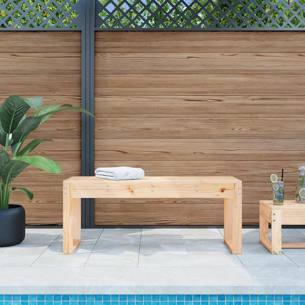 Gartenbank Kiefer Massivholz 110 cm
