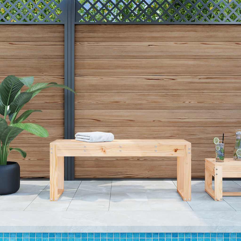 Gartenbank Kiefer Massivholz 110 cm
