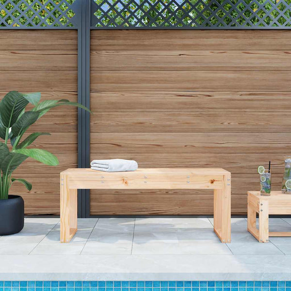 Gartenbank Kiefer Massivholz 110 cm