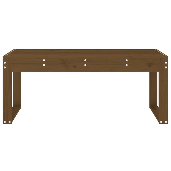 Gartenbank Honigbraun Kiefer Massivholz 110cm