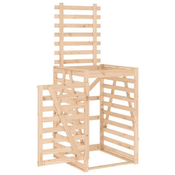 Mülltonnenbox Kiefernholz 84x90x128,5 cm