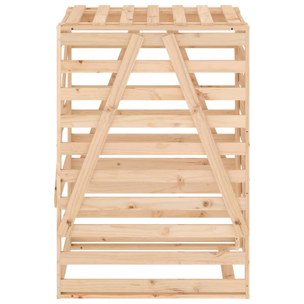 Mülltonnenbox Kiefernholz 84x90x128,5 cm