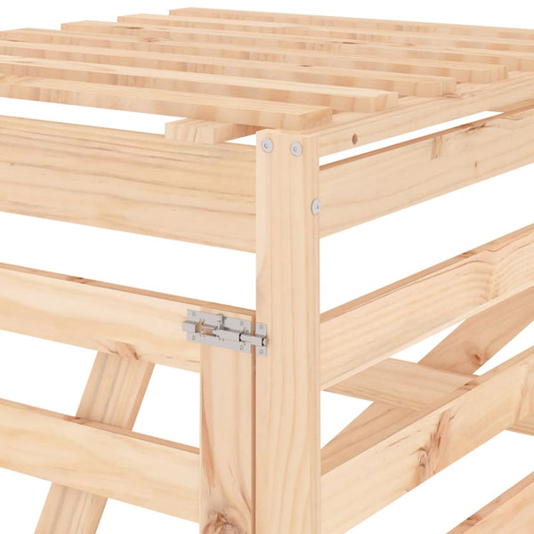Mülltonnenbox Erweiterung Kiefer Massivholz