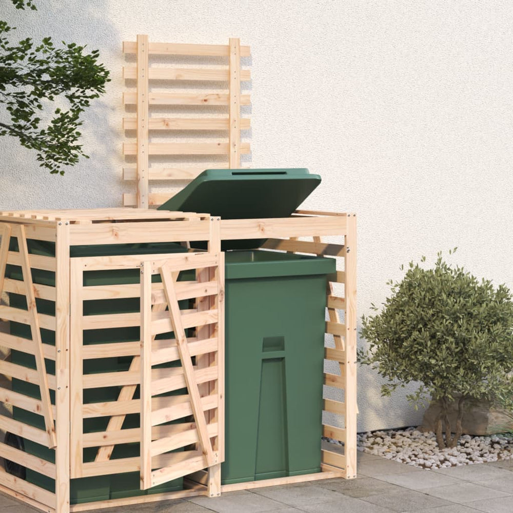 vidaXL Extension pour abri poubelle en bois de pin massif
