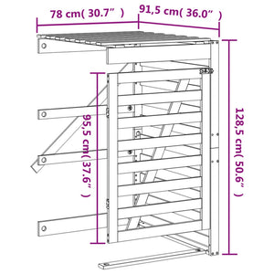 Mülltonnenbox Erweiterung aus Douglasienholz