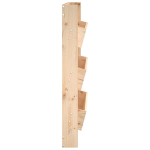 Wand-Pflanzkübel Holz 3 Fächer