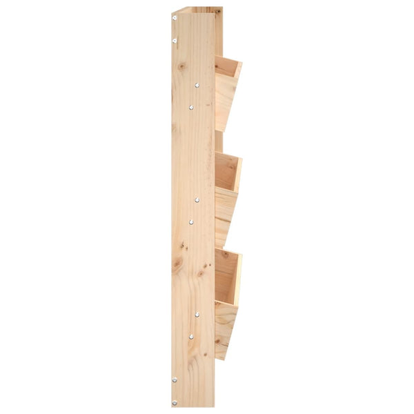 Wand-Pflanzkübel Holz 3 Fächer