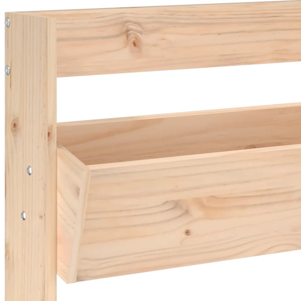 Wand-Pflanzkübel Holz 3 Fächer