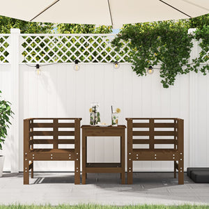 vidaXL Chaises de jardin 2 pcs Marron miel 61,5x53x71 cm Bois de pin massif