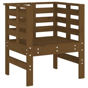 vidaXL Chaises de jardin 2 pcs Marron miel 61,5x53x71 cm Bois de pin massif