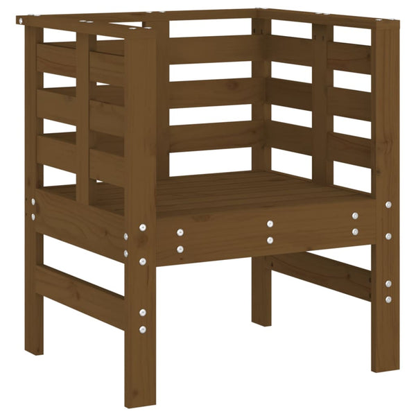 vidaXL Chaises de jardin 2 pcs Marron miel 61,5x53x71 cm Bois de pin massif