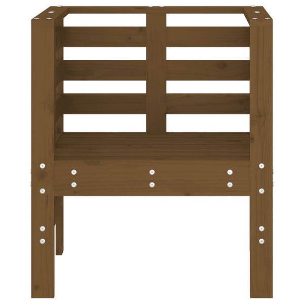 vidaXL Chaises de jardin 2 pcs Marron miel 61,5x53x71 cm Bois de pin massif