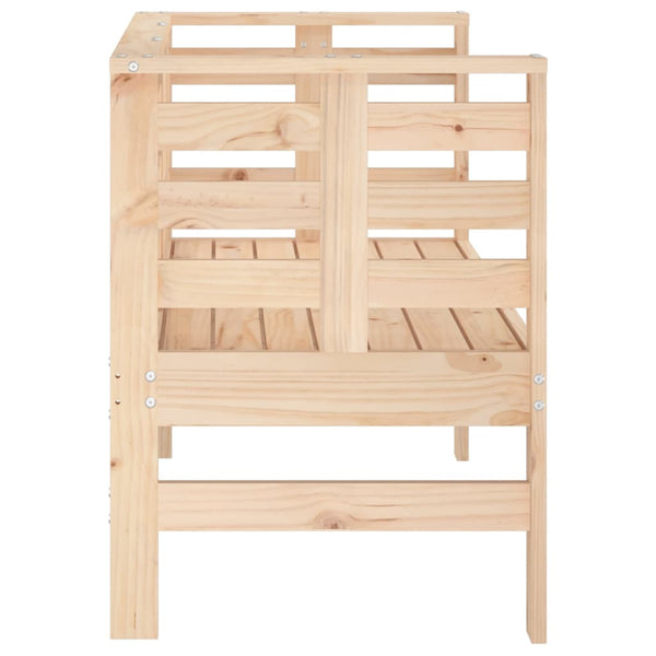 Gartenbank Kiefer Massivholz 111,5 cm