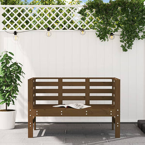 Gartenbank Honigbraun Kiefer Massivholz