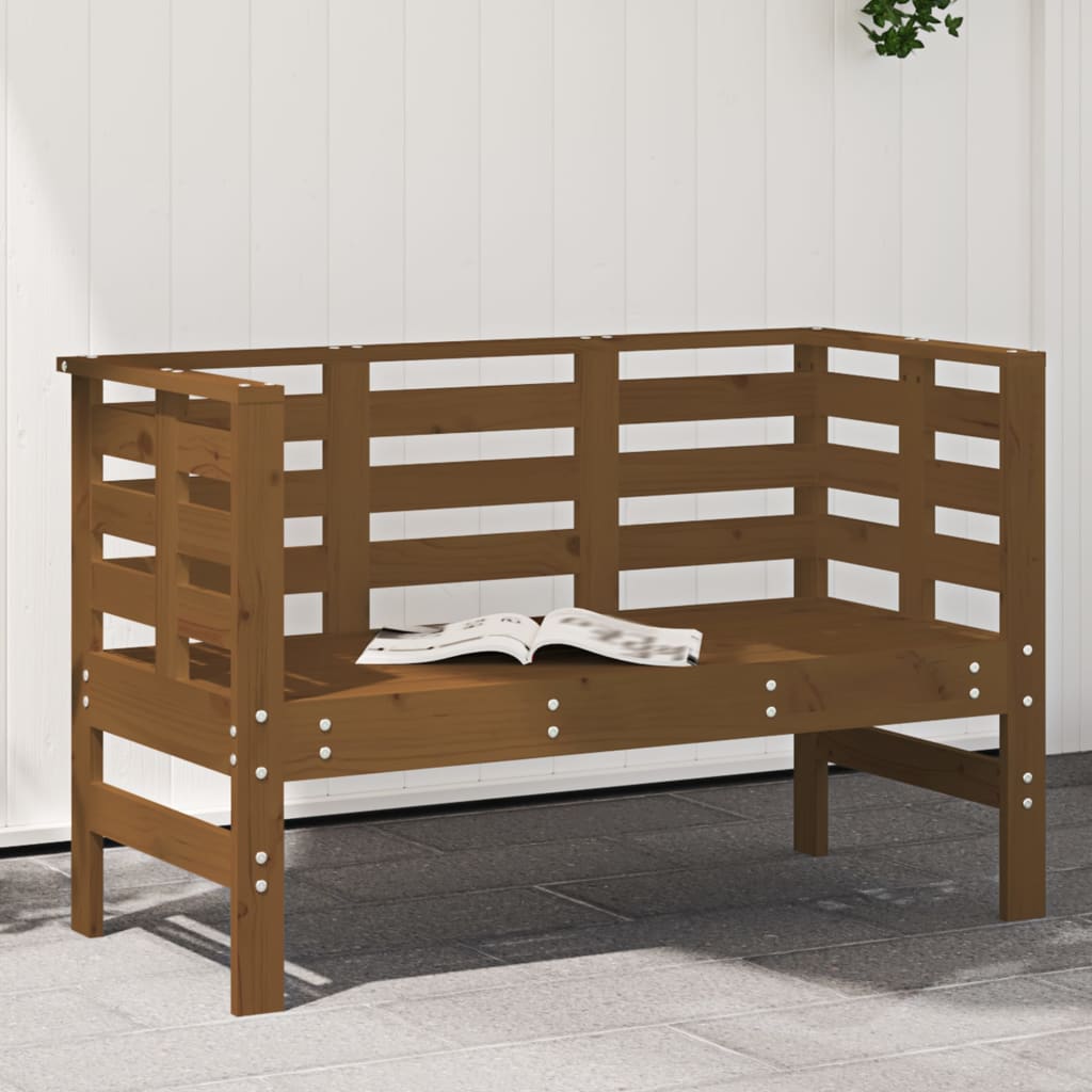 Gartenbank Honigbraun Kiefer Massivholz