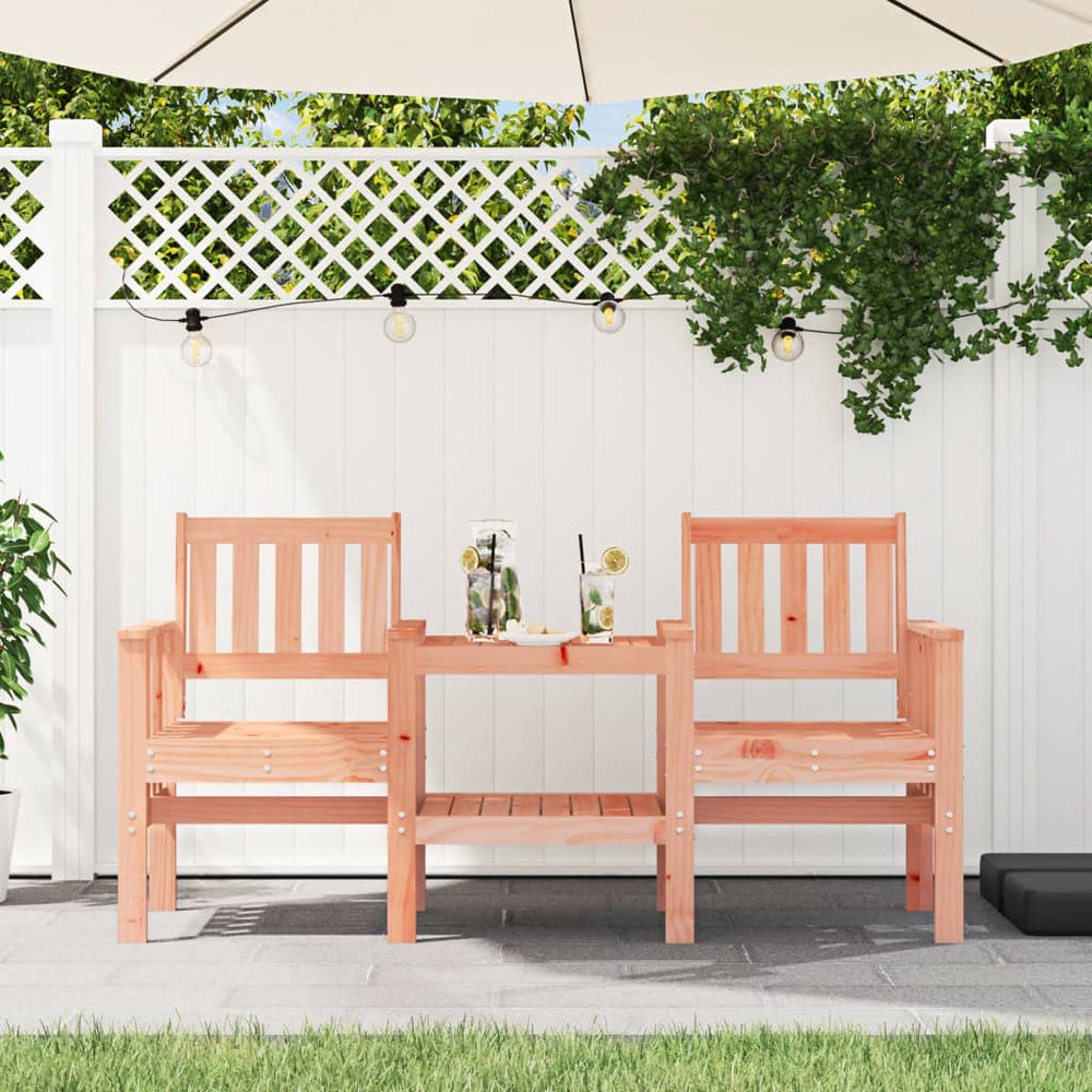 Gartenbank mit Tisch Douglasie 2-Sitzer