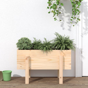 vidaXL Jardinière 62x30x38 cm Bois de pin massif