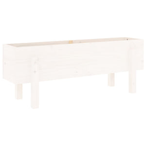 Hochbeet Weiß Kiefer 101x30x38 cm