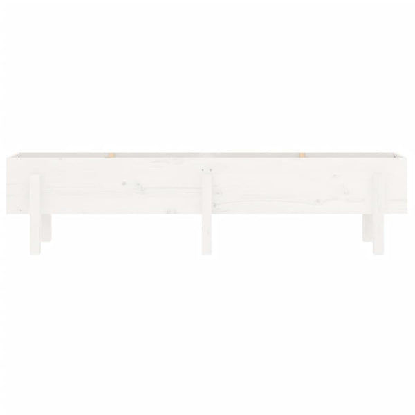 Hochbeet Weiß 160 cm Kiefer Massivholz