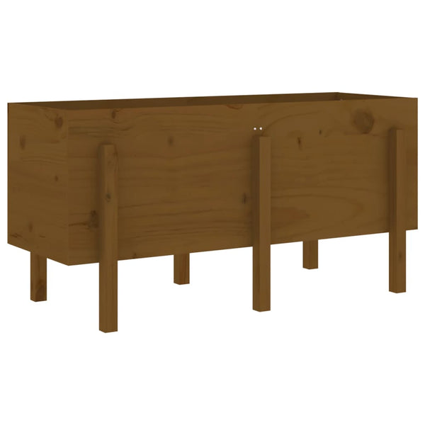 Hochbeet 121x50 cm Kiefernholz Honigbraun