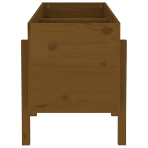Hochbeet 121x50 cm Kiefernholz Honigbraun